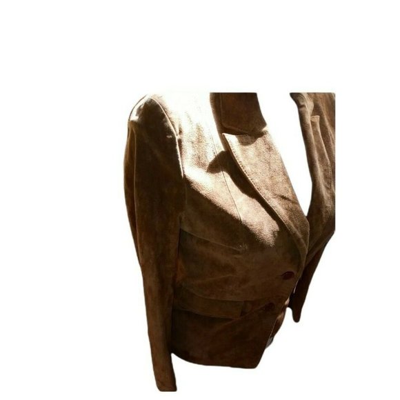 Bagatelle Woman's Soft lined Suede Leather 2 Button Jacket Size 8 (24-2184-0 ) - Picture 8 of 8